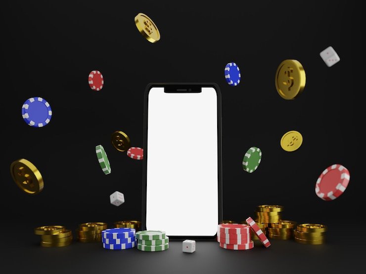 Antarmuka aplikasi mobile dewacuan menampilkan meja dealer langsung dan menu navigasi